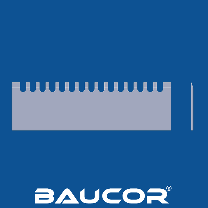 Lama diritta con perforazione a U lunga 5", numero di parte 91099