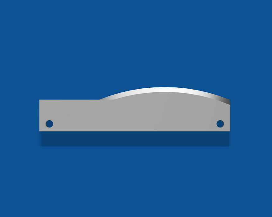 Coltello da taglio curvo a bordi lisci lungo 3", numero di parte 93016